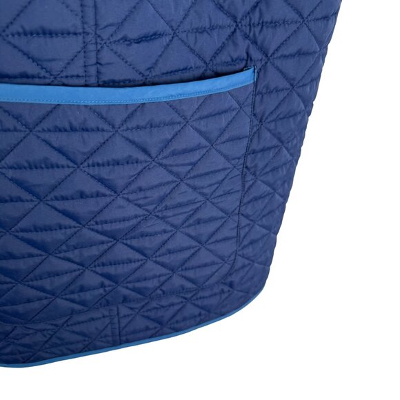 Lands' End Reversible Quilted Vest Womens 3X Blue Polyester Outdoor CJ-2175 - Picture 8 of 12